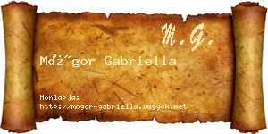 Mógor Gabriella névjegykártya
