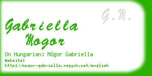 gabriella mogor business card