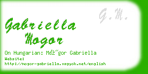 gabriella mogor business card